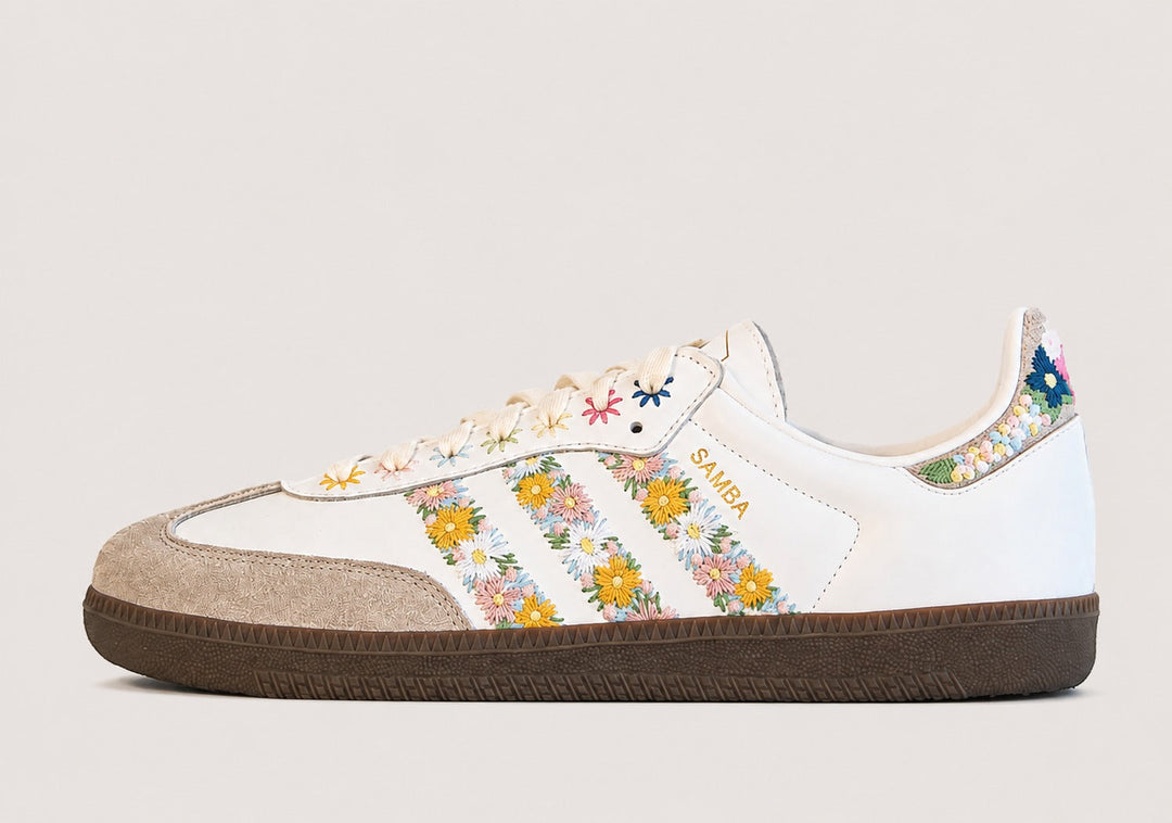 Samba OG Satin Floral Cloud Clear Granite Femme