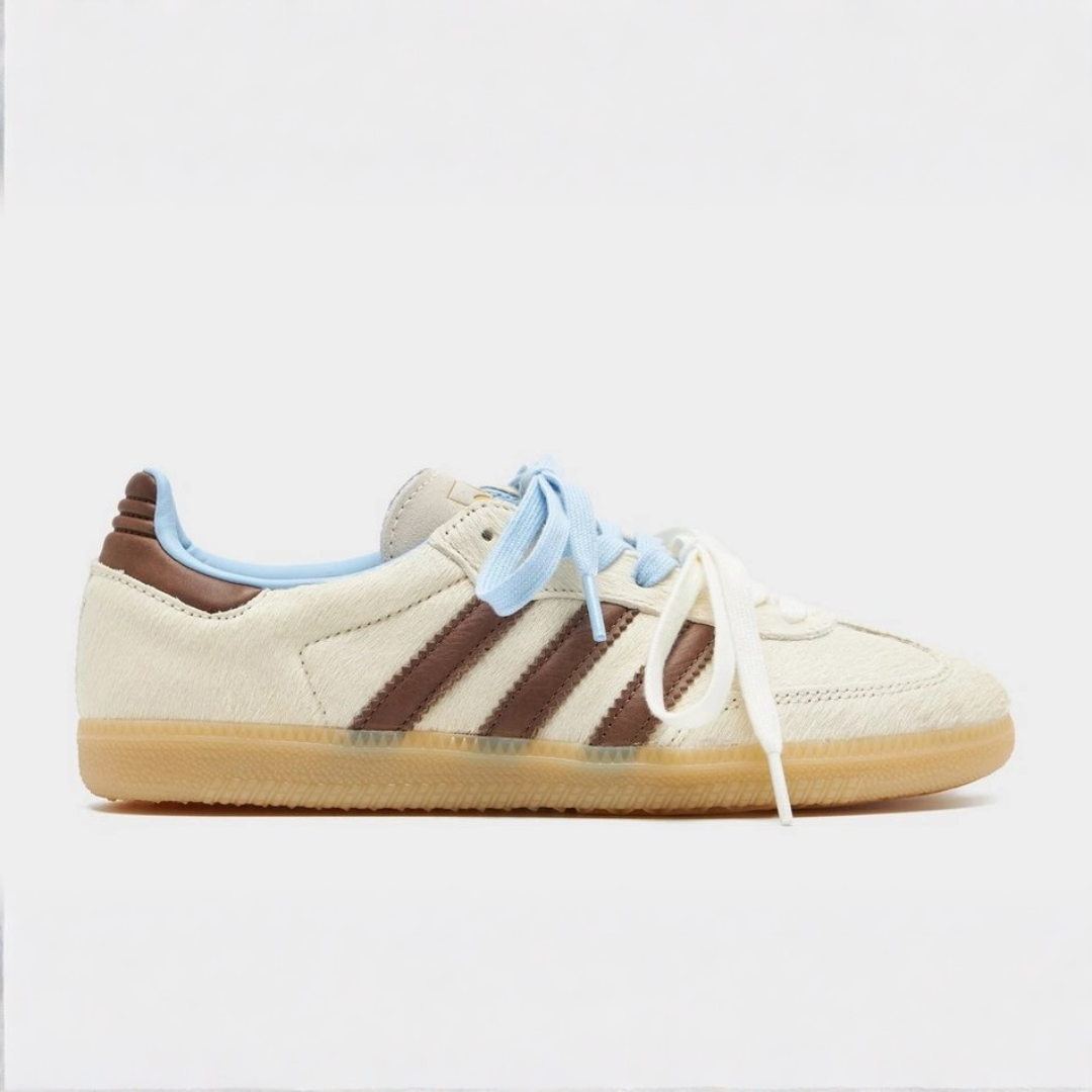 Samba OG Pony Hair Blanc Femme | Sneakers Cuir Poil Poulain Texture Luxe