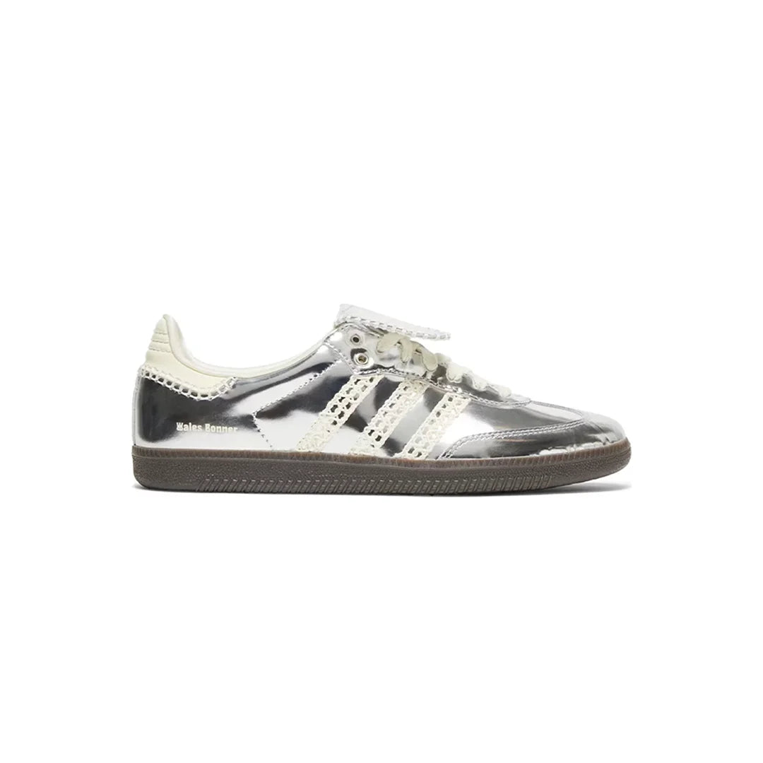 Wales Bonner Samba Silver Metallic Femme
