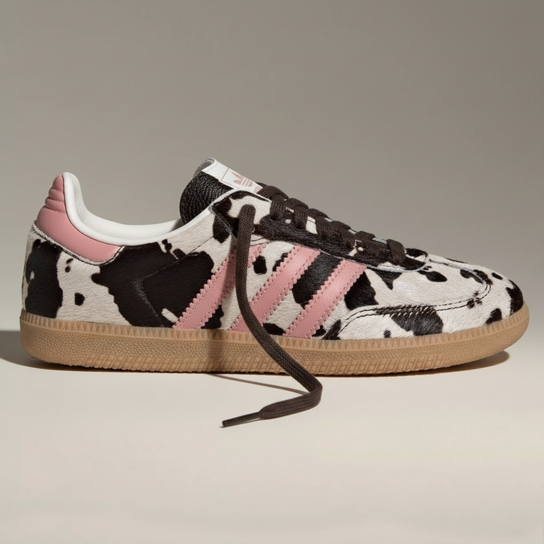 Samba OG Cow Print Marron Mauve Wonder Femme