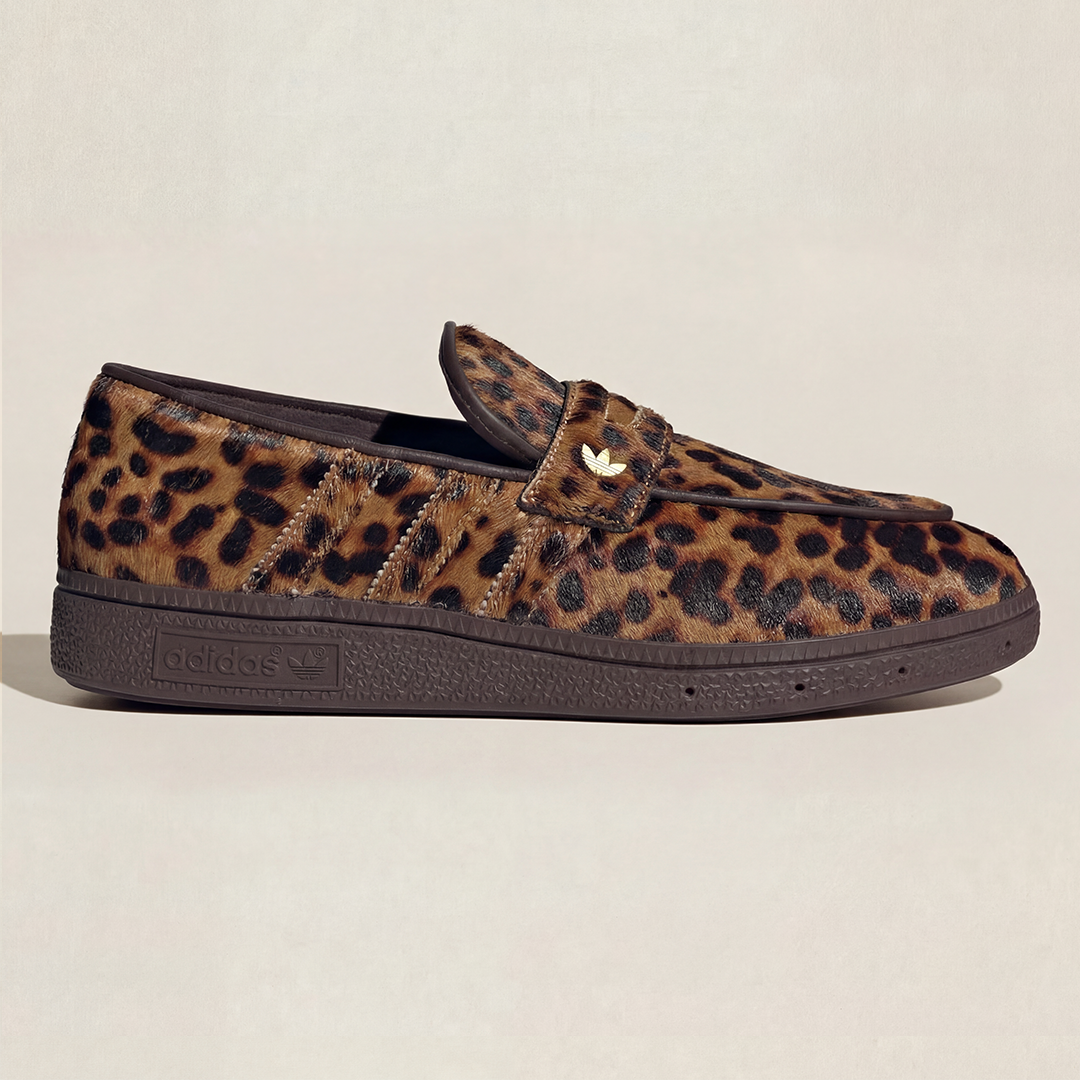 Handball Spezial Loafer Léopard Marron Foncé Femme | Print Animal Tendance