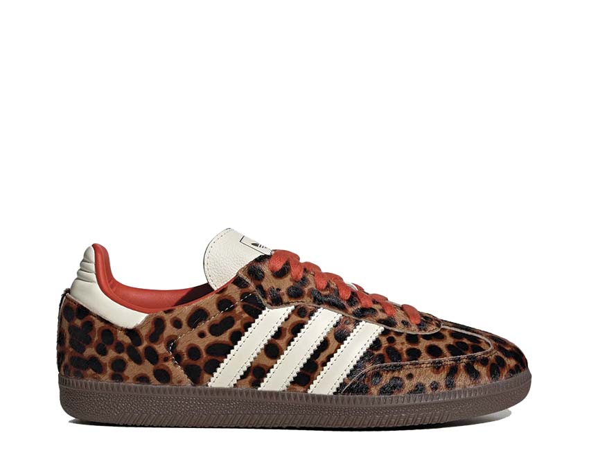 Samba OG Cuir Craquelé Léopard Métallique Femme