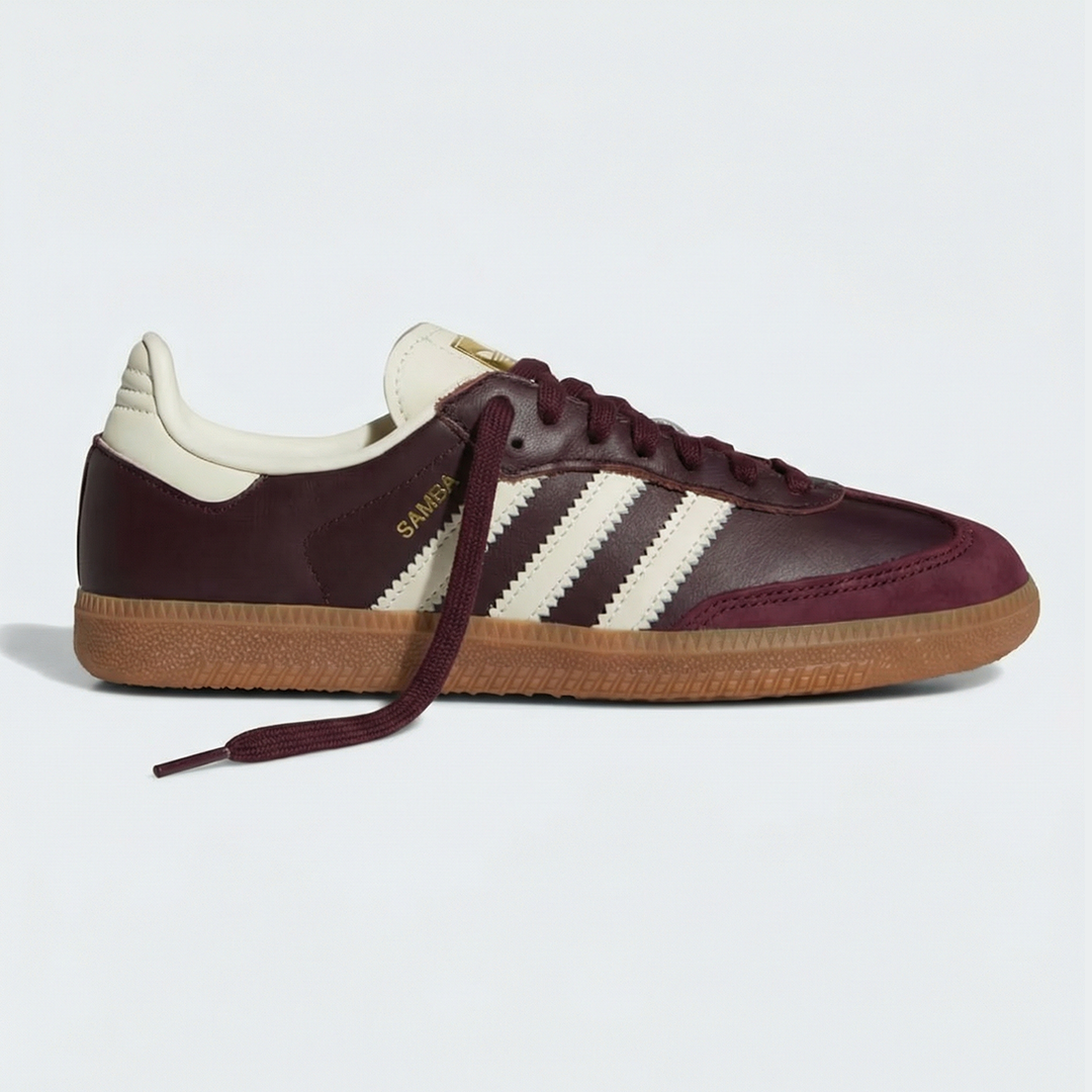 Samba OG Bordeaux Or Métallique Femme | Sneakers Rich Glamour