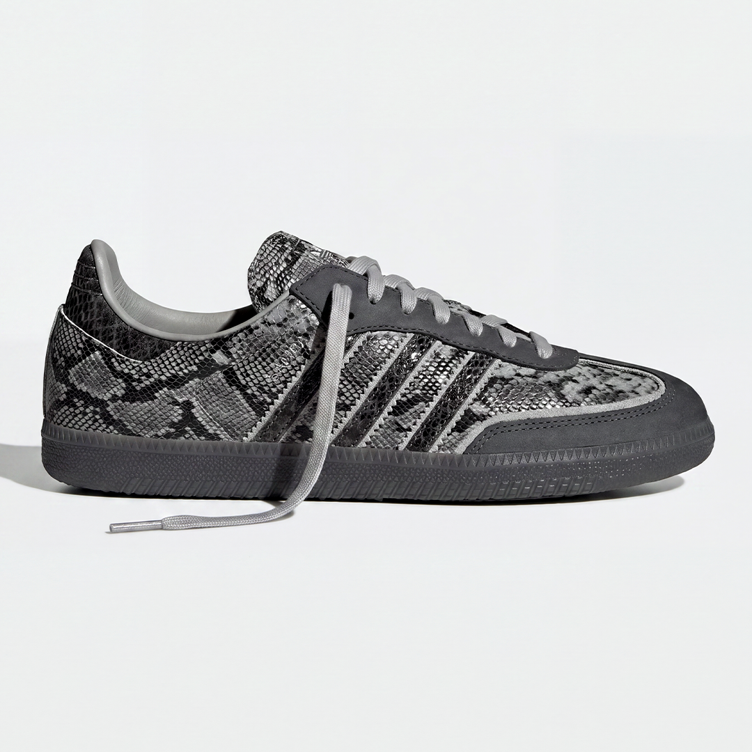 Samba OG Peau de Serpent Gris Femme | Sneakers Texture Neutre Sophistiquée